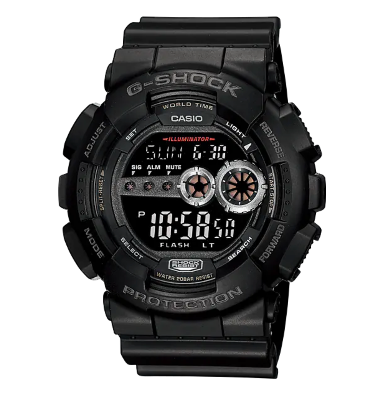 Casio G-Shock Watch Men's Digital GD-100-1BDR