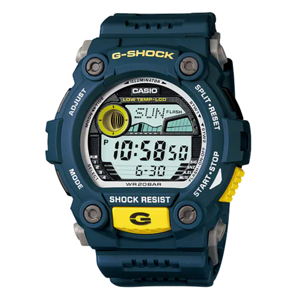 Casio G-Shock Watch Men's G-Rescue Teal and Yellow G-7900-2DR