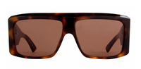 Thumbnail for Balenciaga Unisex Sunglasses Oversized Rectangle Havana BB0002S-002 63