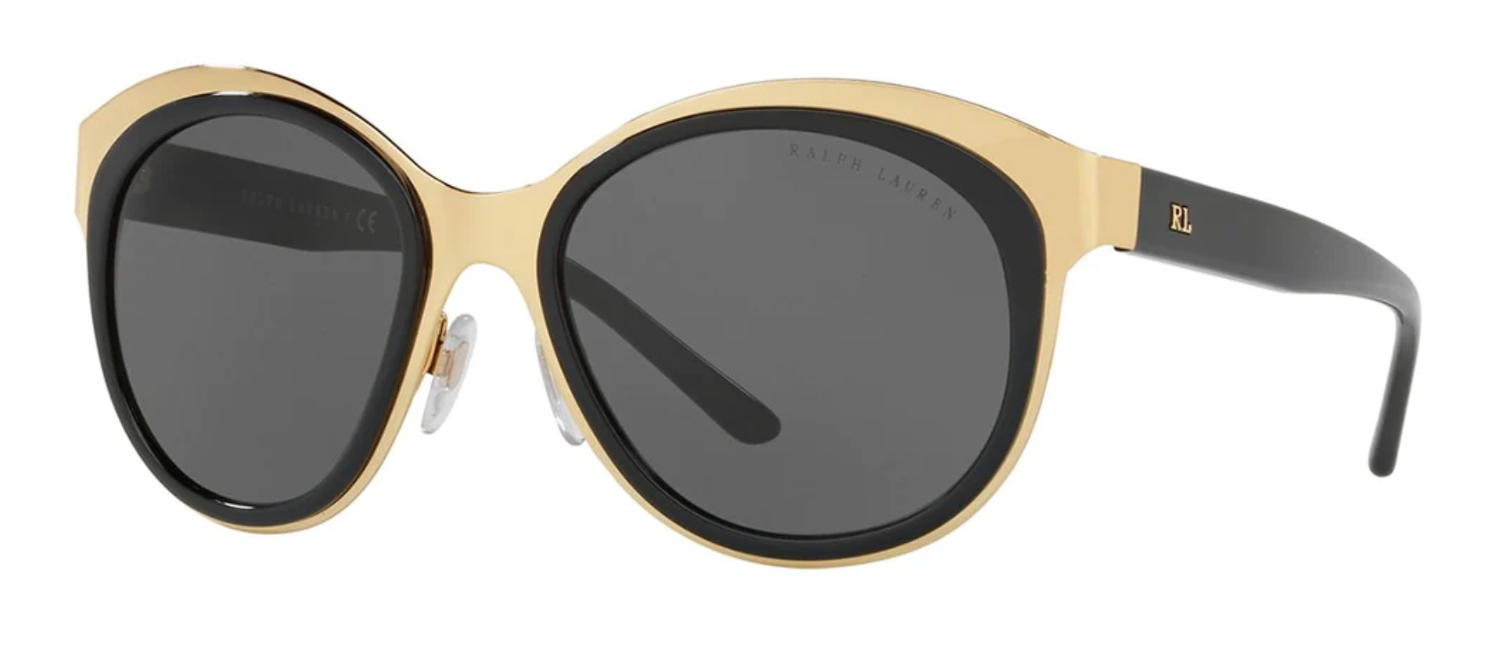 Ralph Lauren Women's Sunglasses Oversized Round Gold/Grey RL7051900487