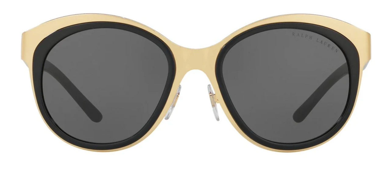 Ralph Lauren Women's Sunglasses Oversized Round Gold/Grey RL7051 900487