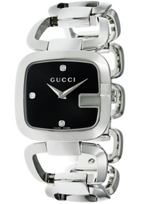 Thumbnail for Gucci Watch G Ladies 30mm Diamonds Black YA125406