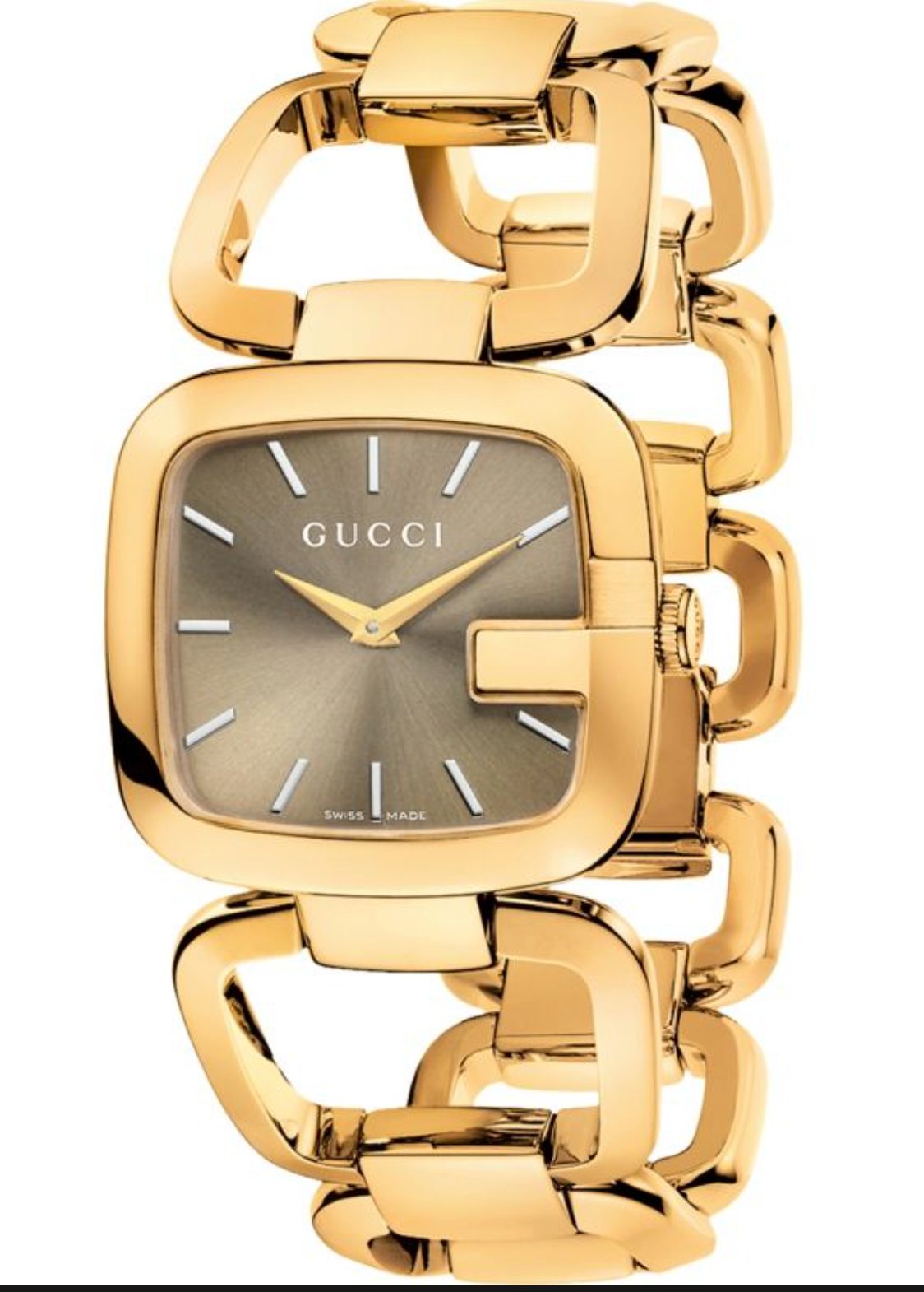 Gucci Watch G Ladies 30mm Yellow Gold YA125408