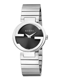 Thumbnail for Gucci Watch Interlocking G Ladies 29mm Silver Black YA133502