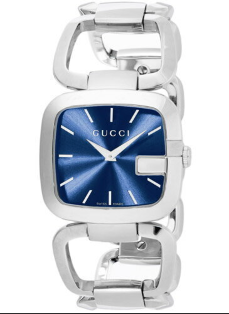 Gucci Watch G Ladies 30mm Silver Blue YA125405