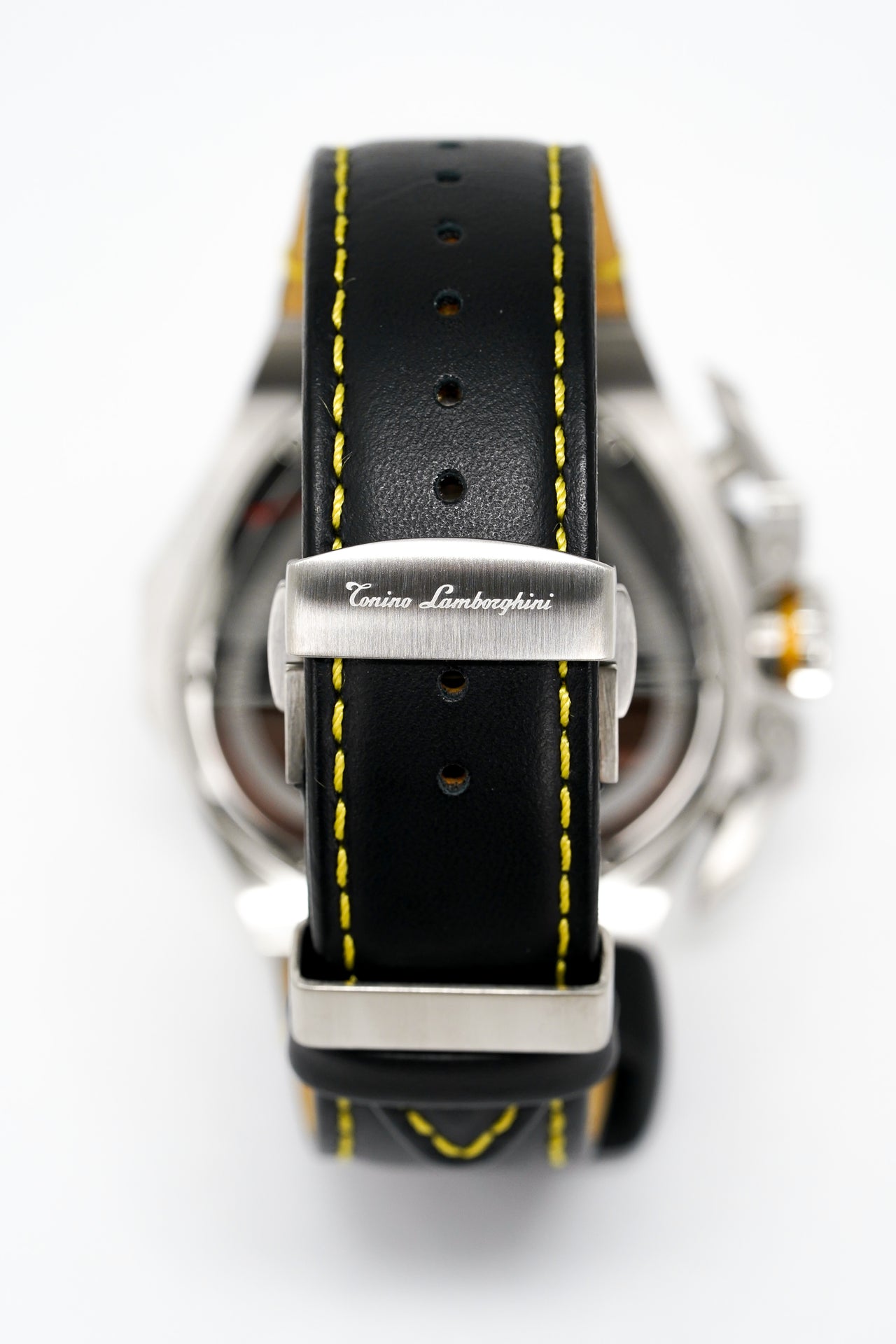 Tonino Lamborghini Spyder X Chronograph Watch Date Steel Yellow T9XE-SS