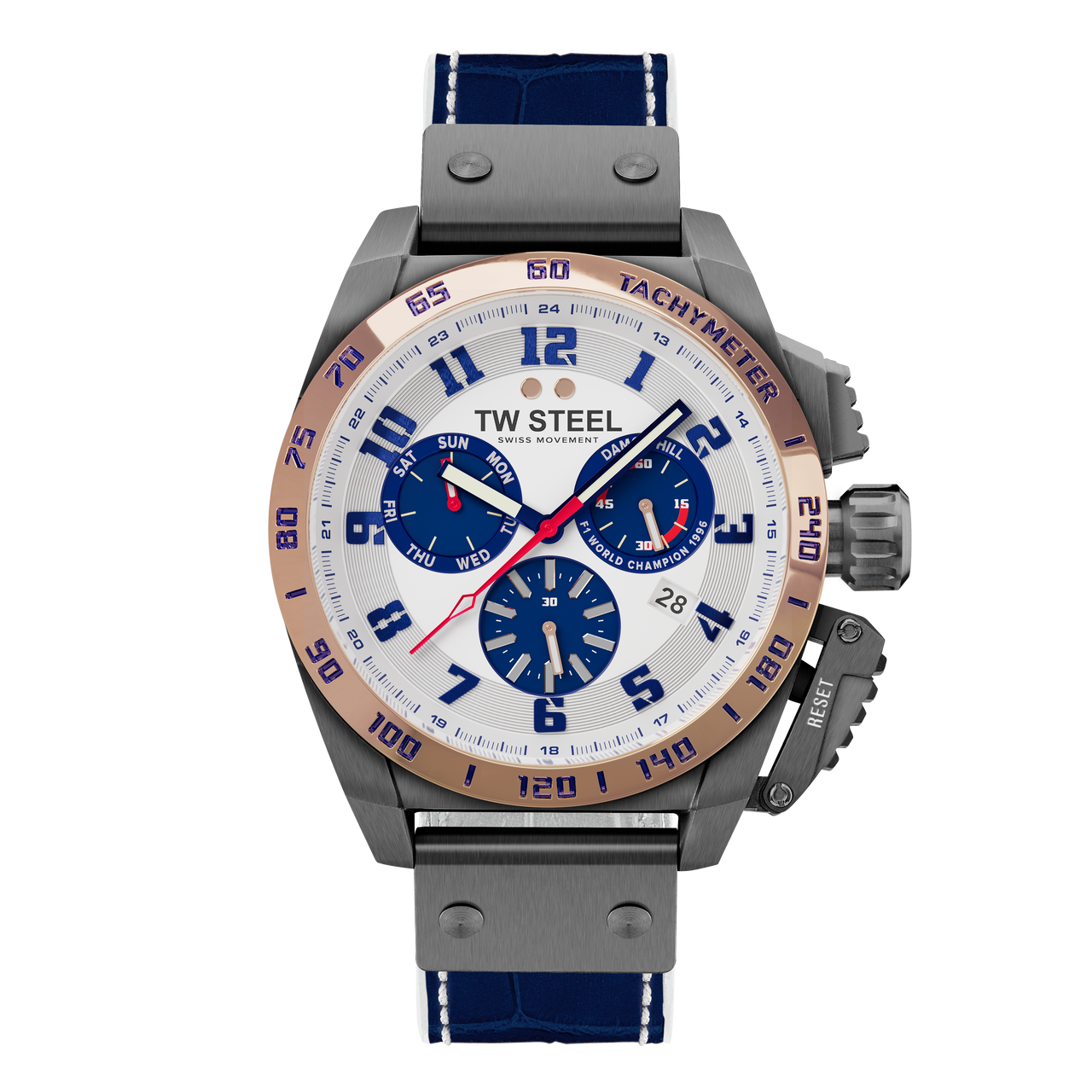 TW Steel Watch Men's Swiss Canteen Chronograph Limited Edition Damon Hill TW1018