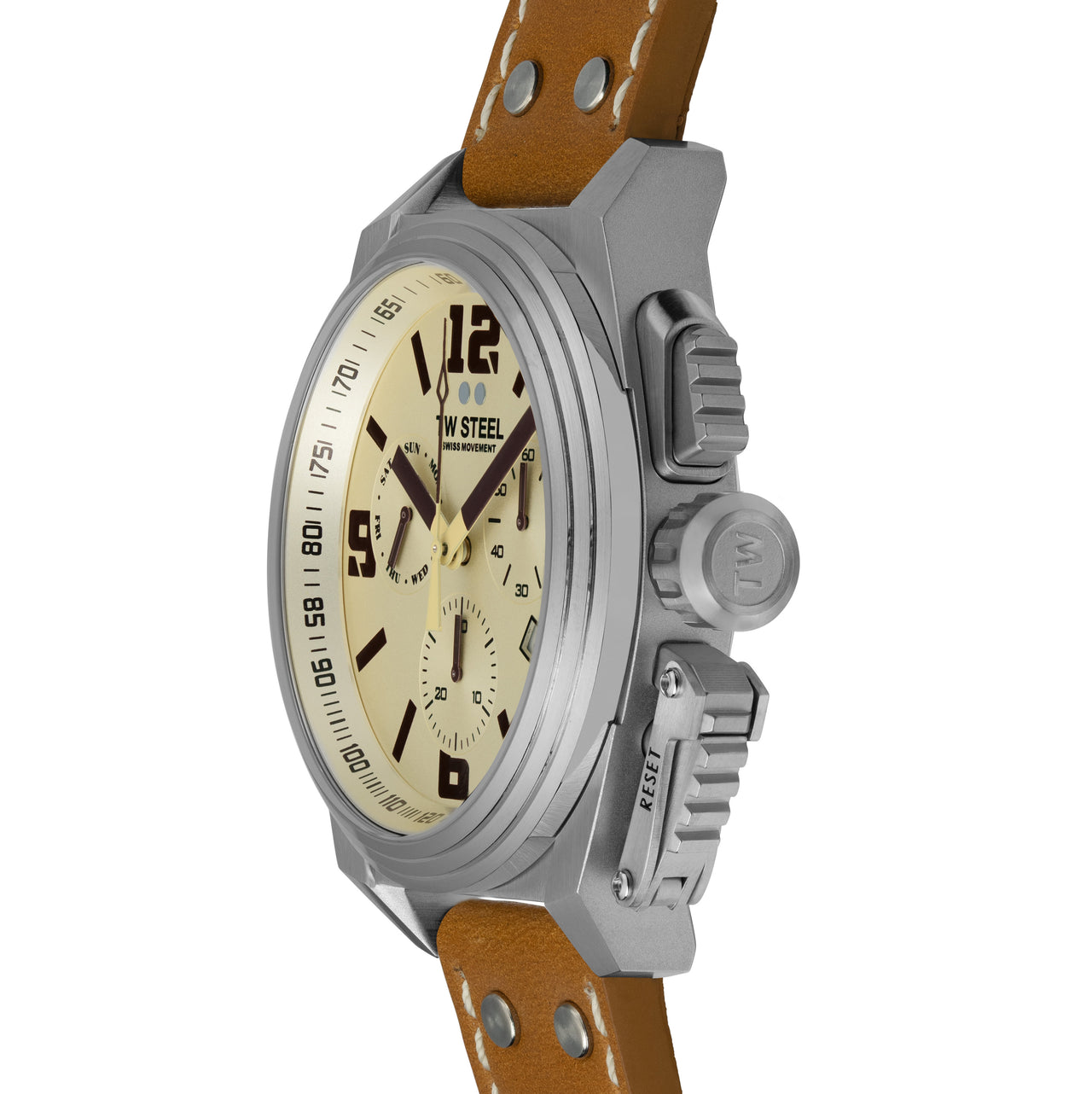 TW Steel Watch Men's Swiss Canteen Cream TW1110