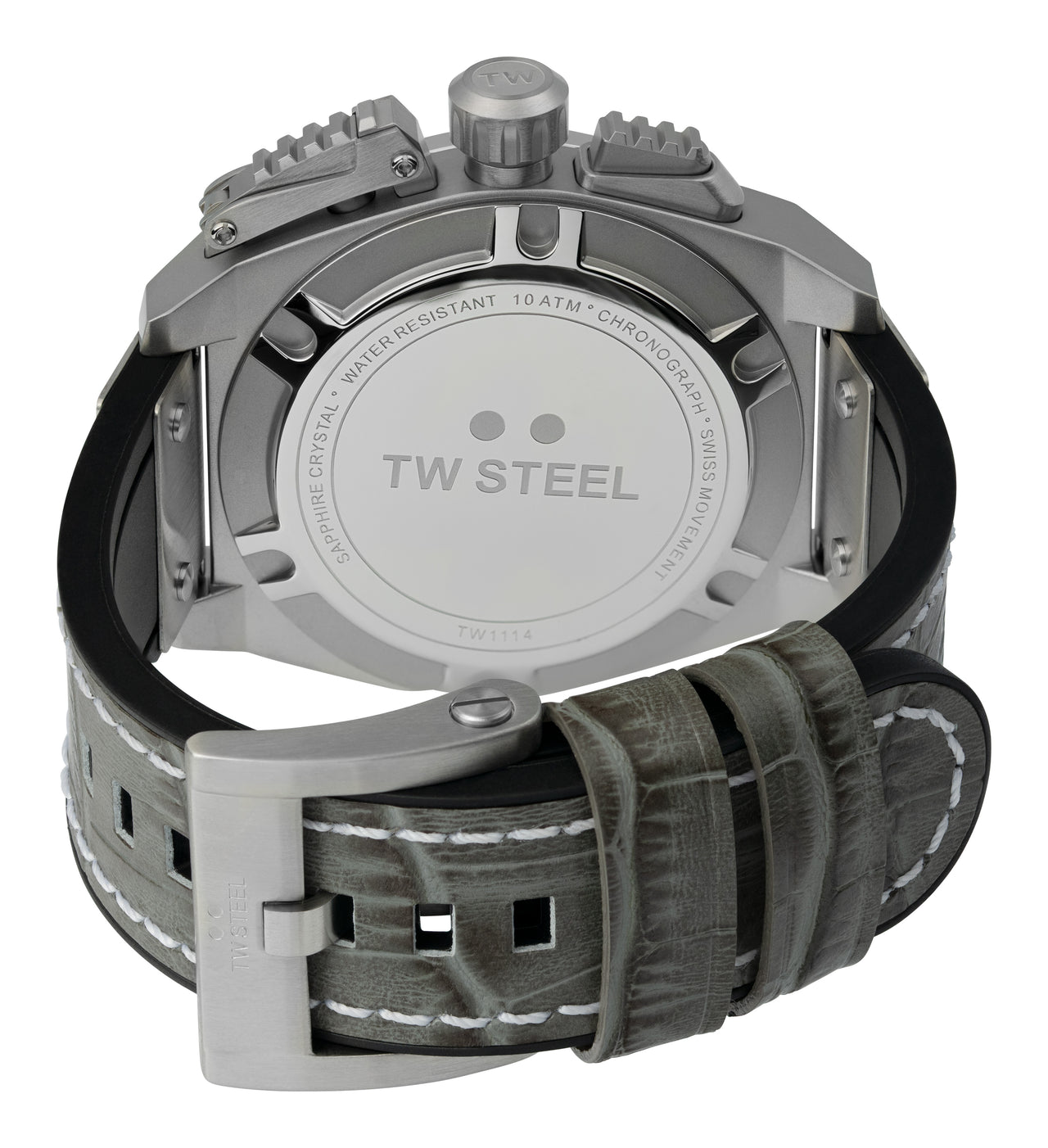 TW Steel Watch Swiss Canteen Chronograph Grey TW1114