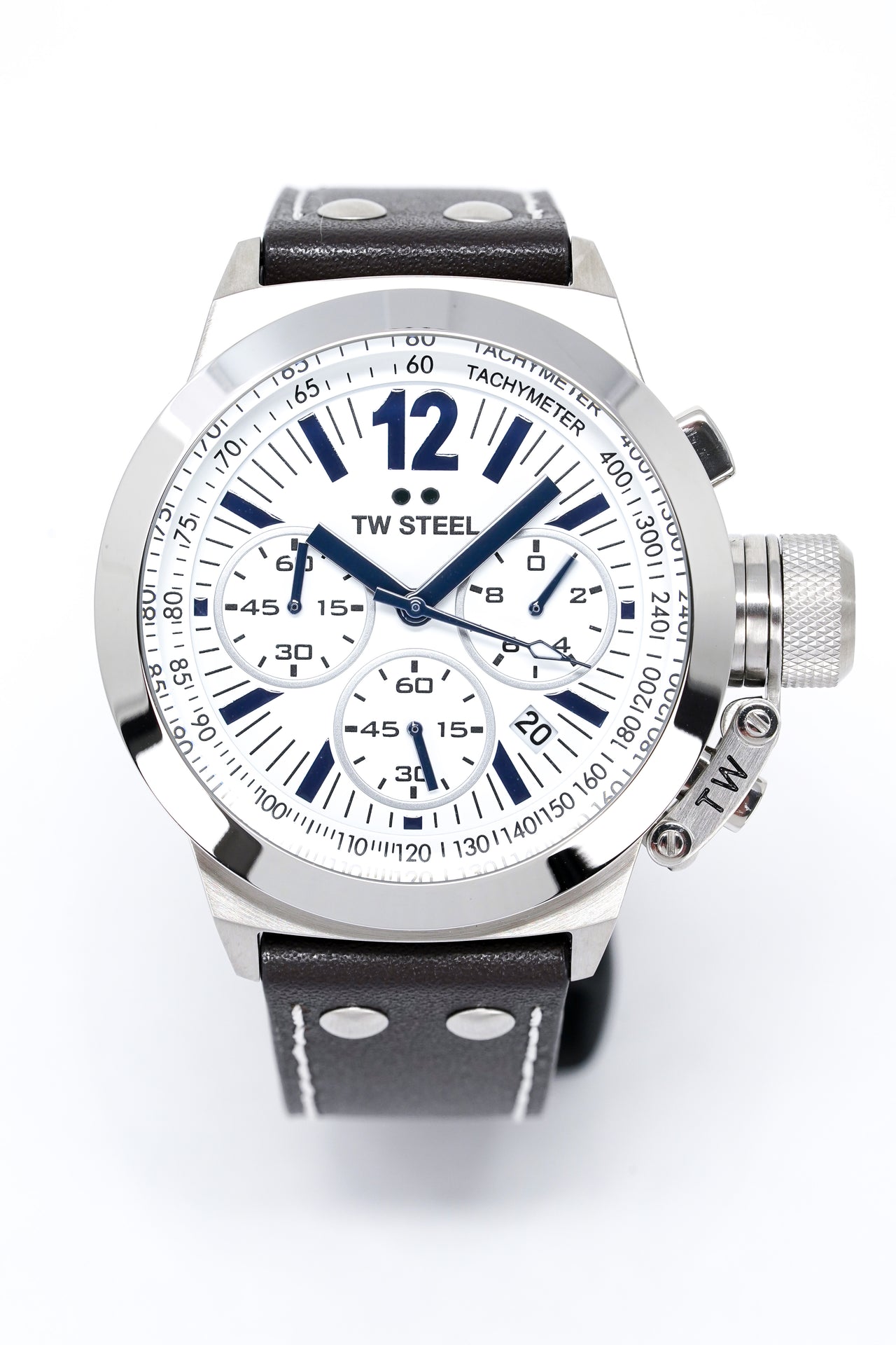 TW Steel Watch CEO Canteen Chronograph CE1007 White