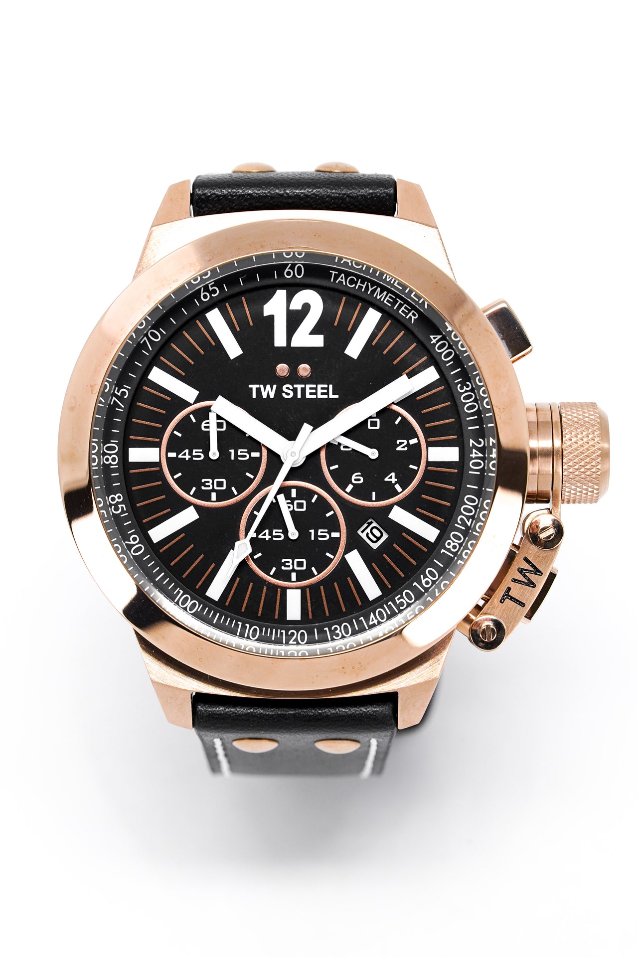 TW Steel Watch CEO Tech Chronograph 50mm Rose/Black CE1024