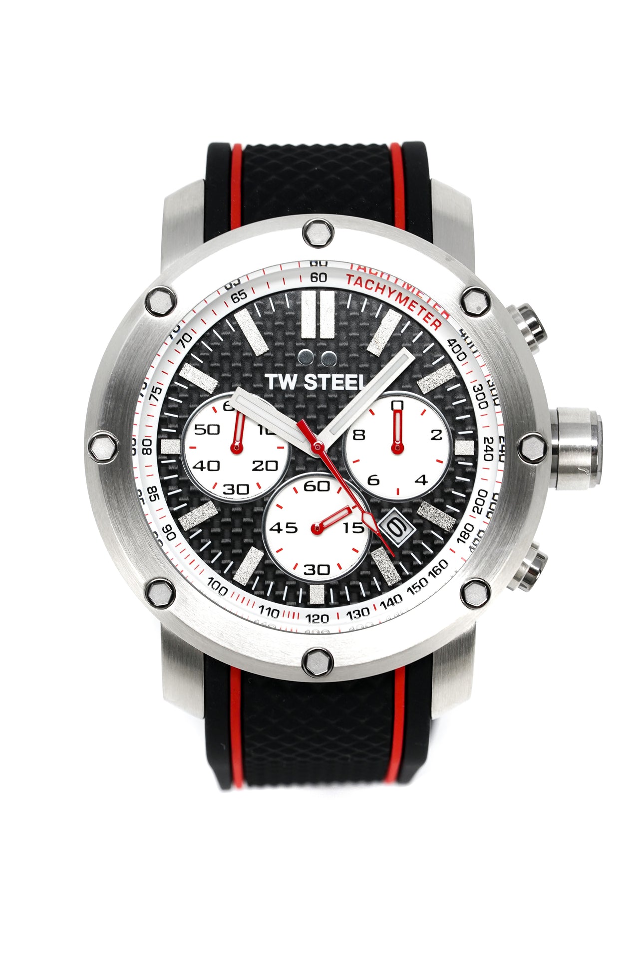 TW Steel Watch Grandeur Tech Chronograph Black Red TS1