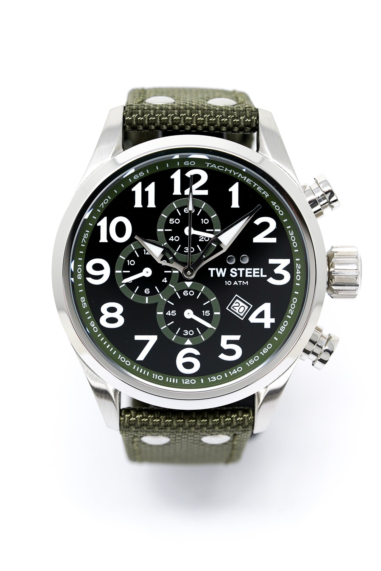 TW Steel Watch Chronograph Volante Khaki VS23