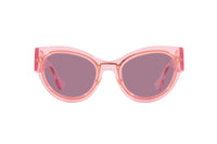 Thumbnail for Versace Women's Sunglasses Cat Eye Transparent Pink VE2234 125284