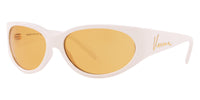 Thumbnail for Versace Women's Sunglasses Cat Eye White/Yellow VE4386 401/7