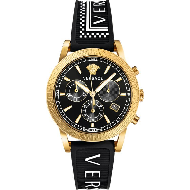Versace Sports Tech Chronograph Gold Black VELT00119