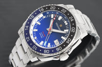 Thumbnail for Vesuviate Men's Watch GMT Volare Blue