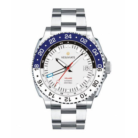 Vesuviate Men's Watch GMT Volare White