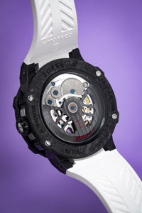 Thumbnail for Zorbello Watch T2 Tourbillon White Tritium Tubes ZBAC002 *Free Watch Winder*