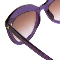 Thumbnail for Agent Provocateur Sunglasses Cat Eye Purple and Brown Graduated Lenses - AP45C5SUN - Watches & Crystals