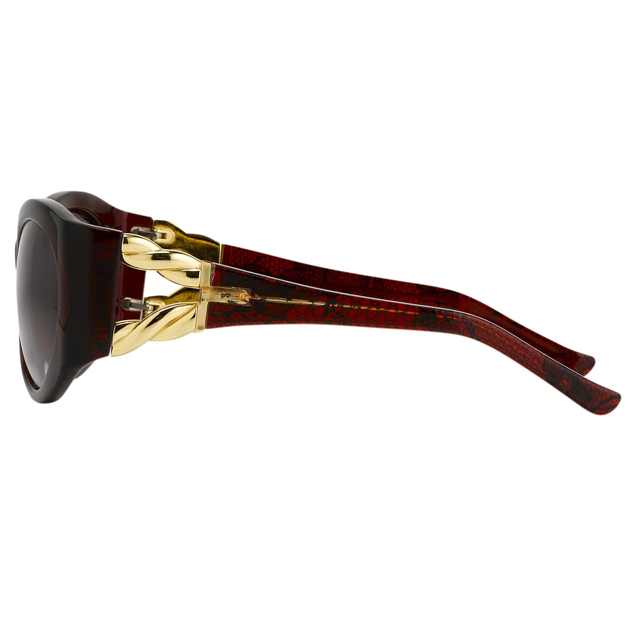 Agent Provocateur Sunglasses Oversized Frame Burgundy and Grey Lenses Category 3 - AP17C3SUN - Watches & Crystals
