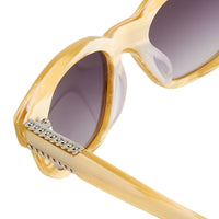 Thumbnail for Agent Provocateur Sunglasses Square Striped Yellow and Grey Lenses Category 3 - AP24C6SUN - Watches & Crystals