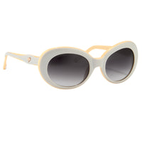 Thumbnail for Agent Provocateur Women Sunglasses Oval Grey/Apricot and Grey Lenses Category 3 - AP64C3SUN - Watches & Crystals
