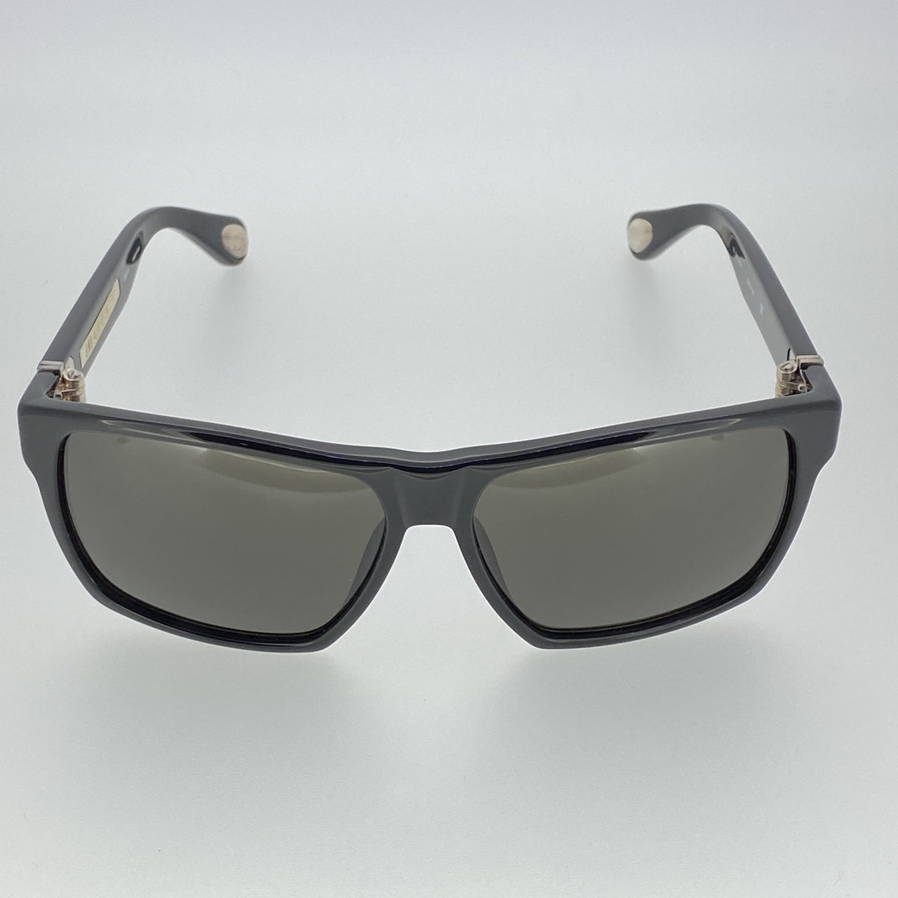 Ann Demeulemeester Sunglasses Angular Black 925 Silver with Grey Lenses Category 3 Dark Tint AD37C1SUN - Watches & Crystals