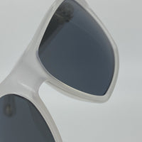 Thumbnail for Ann Demeulemeester Sunglasses Angular White 925 Silver with Grey Lenses AD37C4SUN - Watches & Crystals