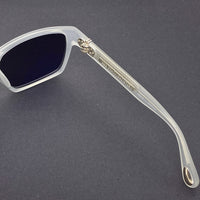 Thumbnail for Ann Demeulemeester Sunglasses Angular White 925 Silver with Grey Lenses AD37C4SUN - Watches & Crystals