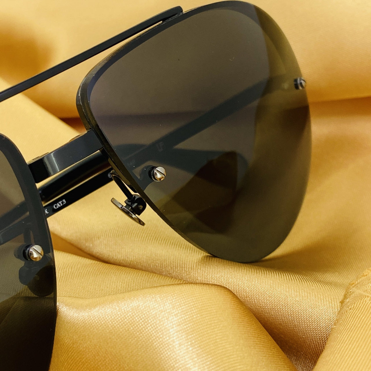 Ann Demeulemeester Sunglasses Black Titanium 925 Silver Category 3 Dark Tint AD13C4SUN - Watches & Crystals