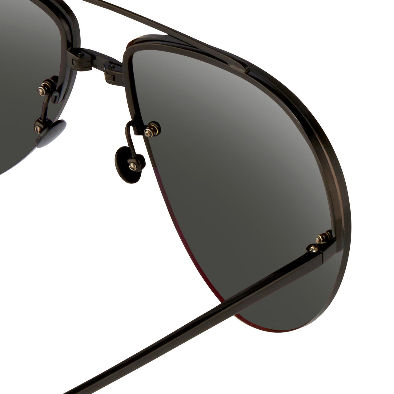 Ann Demeulemeester Sunglasses Black Titanium 925 Silver Category 3 Dark Tint AD13C4SUN - Watches & Crystals