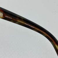 Thumbnail for Ann Demeulemeester Sunglasses Black Tortoise Shell Flat Top 925 Silver with Brown Lenses AD1C6SUN - Watches & Crystals