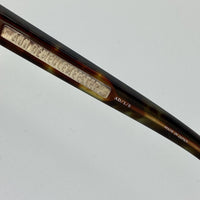 Thumbnail for Ann Demeulemeester Sunglasses Black Tortoise Shell Flat Top 925 Silver with Brown Lenses AD1C6SUN - Watches & Crystals