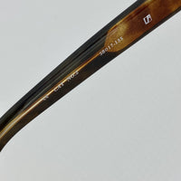 Thumbnail for Ann Demeulemeester Sunglasses Black Tortoise Shell Flat Top 925 Silver with Brown Lenses AD1C6SUN - Watches & Crystals