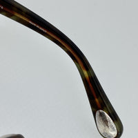 Thumbnail for Ann Demeulemeester Sunglasses Black Tortoise Shell Flat Top 925 Silver with Brown Lenses AD1C6SUN - Watches & Crystals