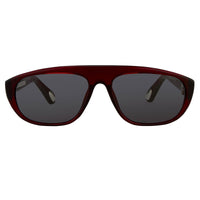 Thumbnail for Ann Demeulemeester Sunglasses Bordeaux Red 925 Silver with Blue Lenses AD1C3SUN - Watches & Crystals