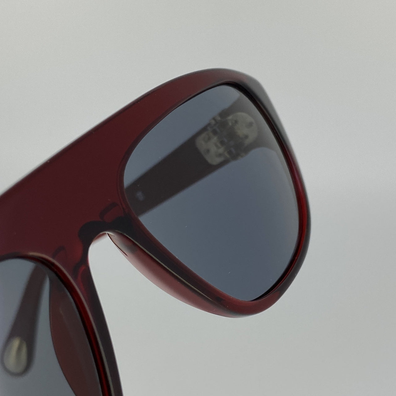Ann Demeulemeester Sunglasses Bordeaux Red 925 Silver with Blue Lenses AD1C3SUN - Watches & Crystals