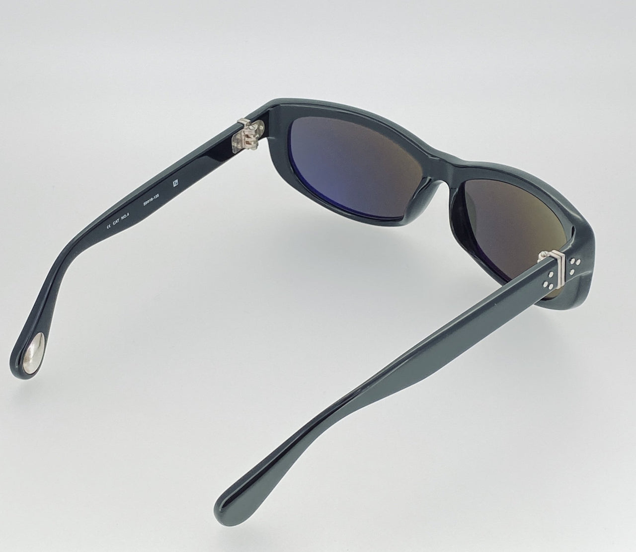 Ann Demeulemeester Sunglasses Cat Eye Black 925 Silver with Grey Lenses Category 3 Dark Tint AD29C1SUN - Watches & Crystals