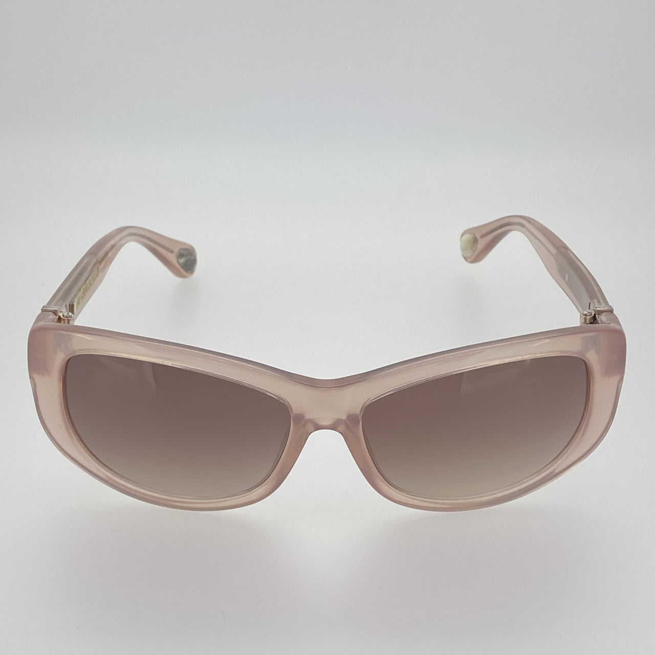 Ann Demeulemeester Sunglasses Cat Eye Blush Pink 925 Silver with Brown Lenses AD29C5SUN - Watches & Crystals