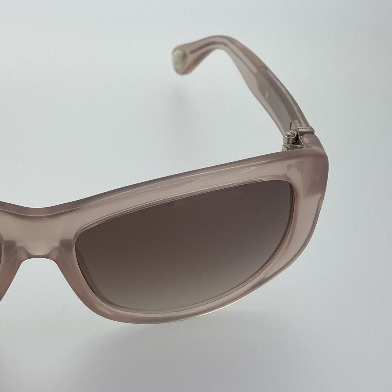 Ann Demeulemeester Sunglasses Cat Eye Blush Pink 925 Silver with Brown Lenses AD29C5SUN - Watches & Crystals