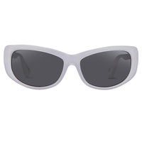 Thumbnail for Ann Demeulemeester Sunglasses Cat Eye White 925 Silver with Grey Lenses AD29C4SUN - Watches & Crystals