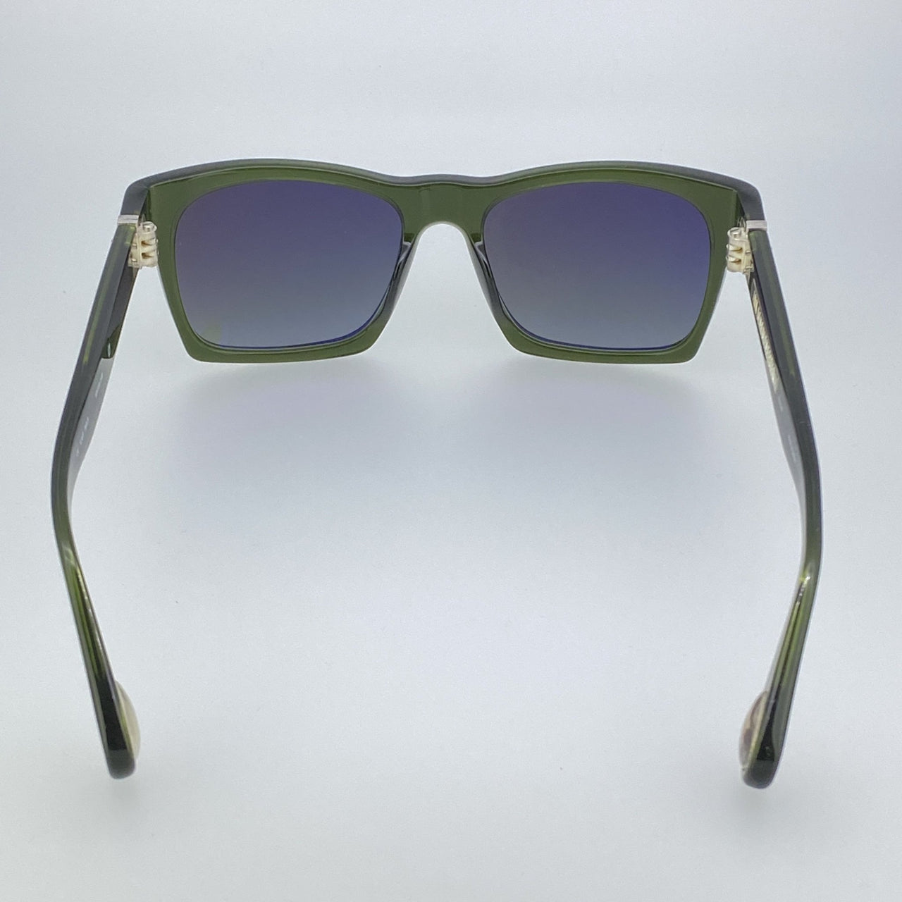 Ann Demeulemeester Sunglasses D-Frame Green 925 Silver with Green Lenses Category 3 Dark Tint AD3C7SUN - Watches & Crystals