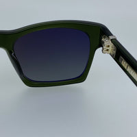 Thumbnail for Ann Demeulemeester Sunglasses D-Frame Green 925 Silver with Green Lenses Category 3 Dark Tint AD3C7SUN - Watches & Crystals