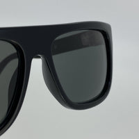 Thumbnail for Ann Demeulemeester Sunglasses Flat Top Black 925 Silver with Grey Lenses CAT 3 AD2C1SUN - Watches & Crystals