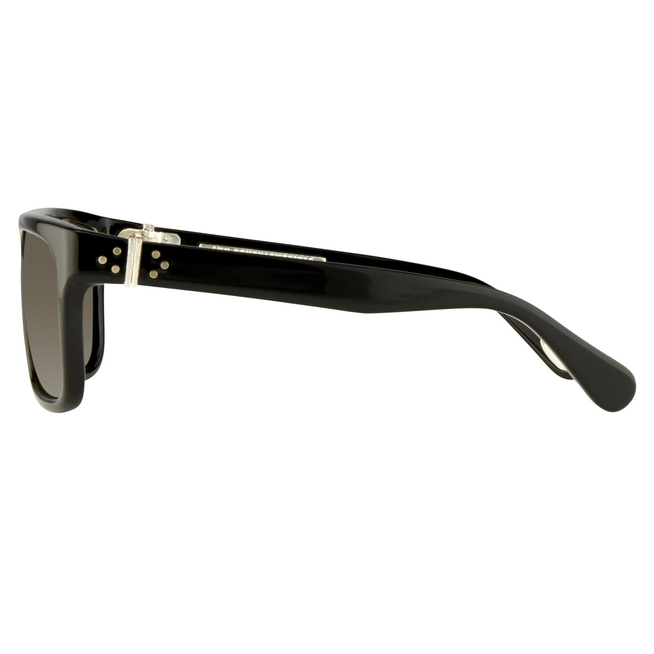 Ann Demeulemeester Sunglasses Flat Top Black 925 Silver with Grey Lenses CAT 3 AD2C1SUN - Watches & Crystals