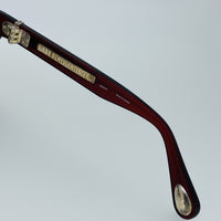 Thumbnail for Ann Demeulemeester Sunglasses Flat Top Bordeaux Red 925 Silver with Blue Lenses AD2C3SUN - Watches & Crystals