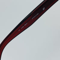 Thumbnail for Ann Demeulemeester Sunglasses Flat Top Bordeaux Red 925 Silver with Blue Lenses AD2C3SUN - Watches & Crystals