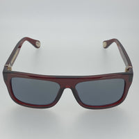 Thumbnail for Ann Demeulemeester Sunglasses Flat Top Bordeaux Red 925 Silver with Blue Lenses AD2C3SUN - Watches & Crystals