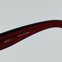 Thumbnail for Ann Demeulemeester Sunglasses Flat Top Bordeaux Red 925 Silver with Blue Lenses AD2C3SUN - Watches & Crystals